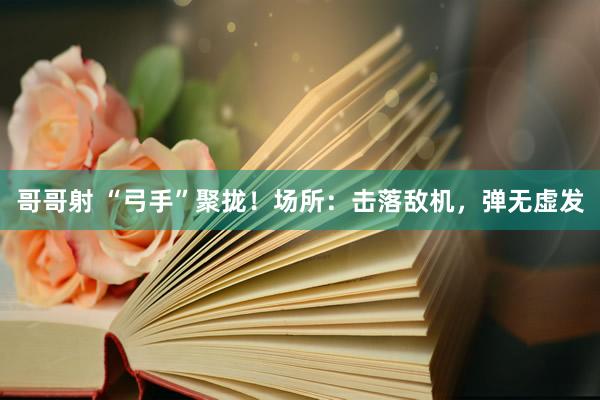哥哥射 “弓手”聚拢！场所：击落敌机，弹无虚发
